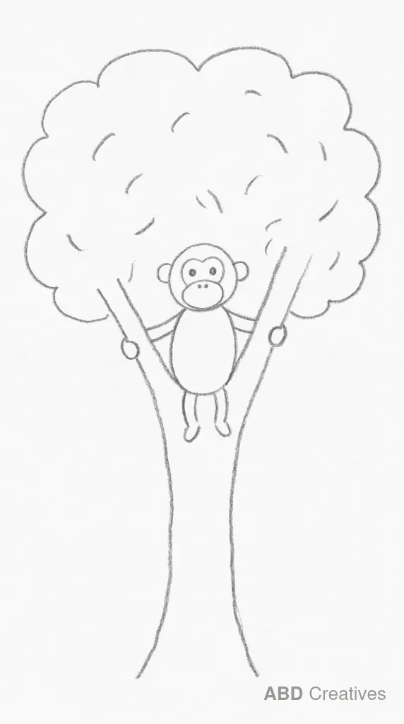 Monkey Climbing a Tree