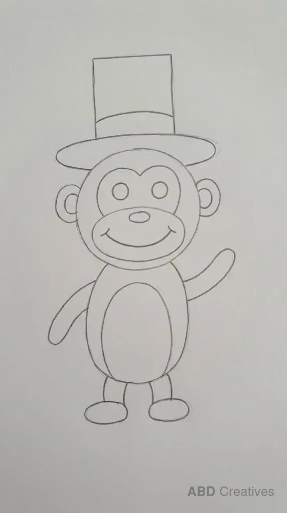 Monkey Wearing a Top Hat