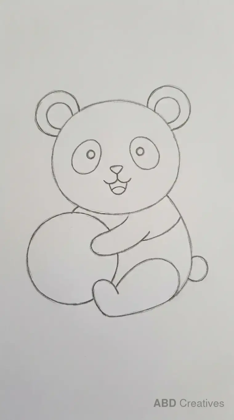 Panda Holding a Ball