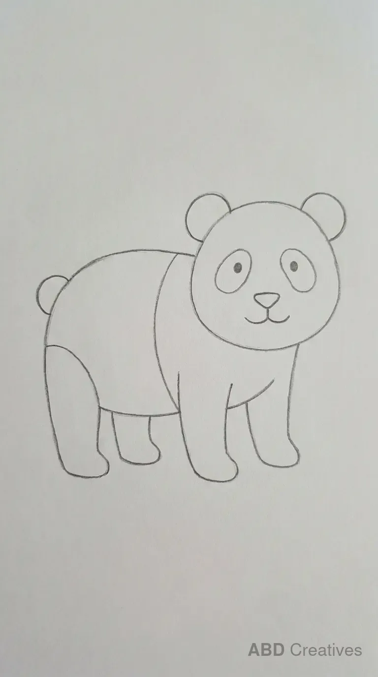 Simple Sitting Panda
