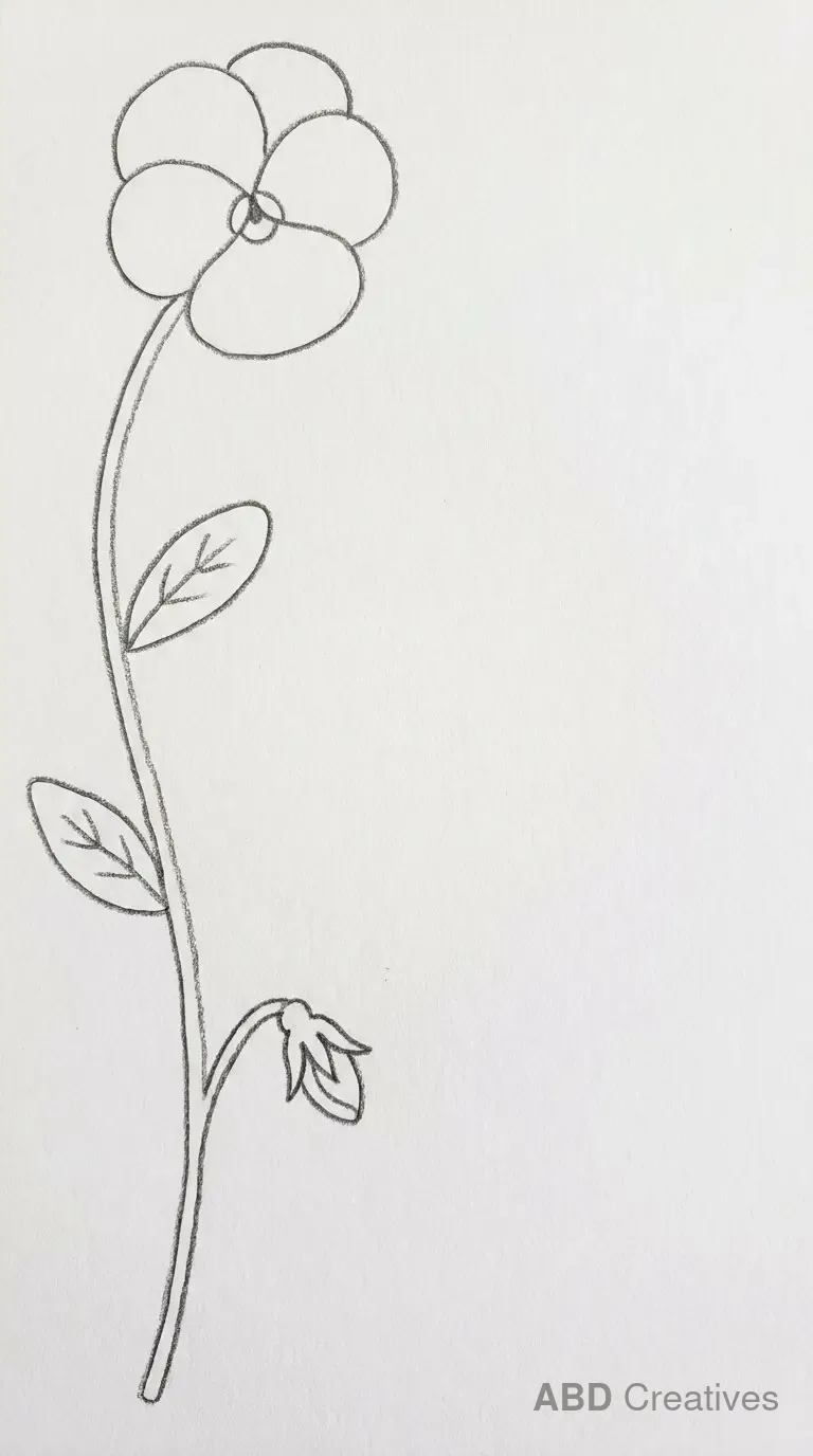 Pansy Corner Border Decoration