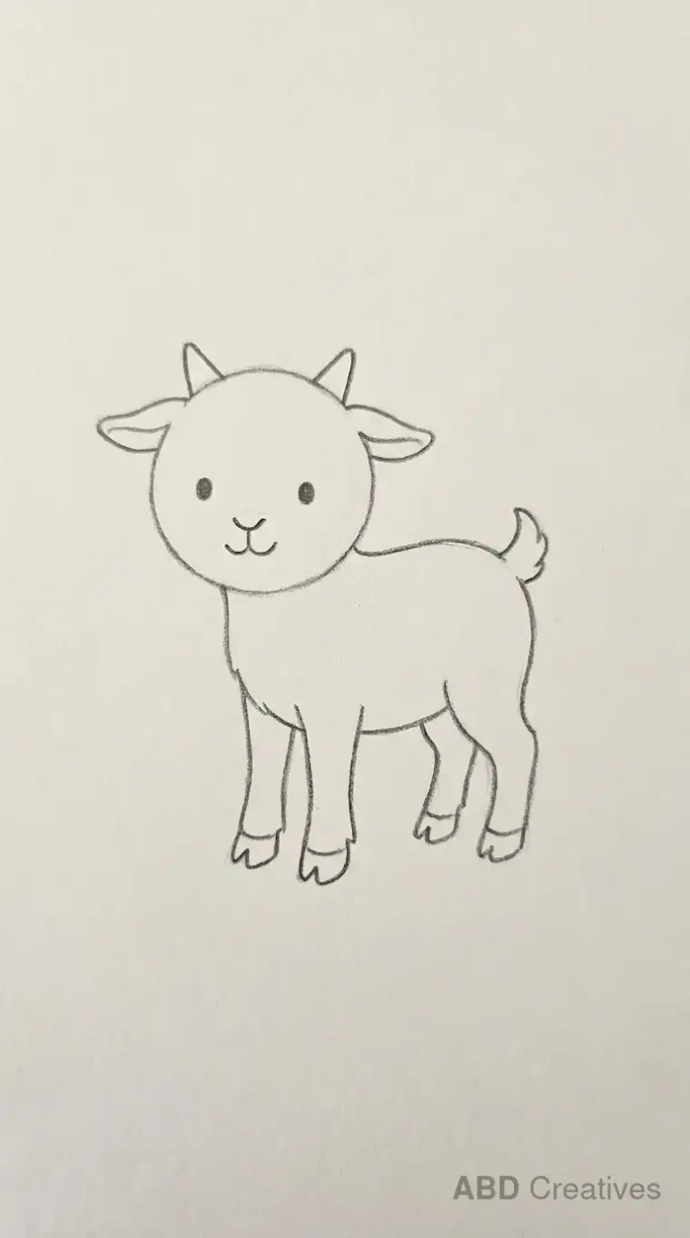 Baby Goat Standing