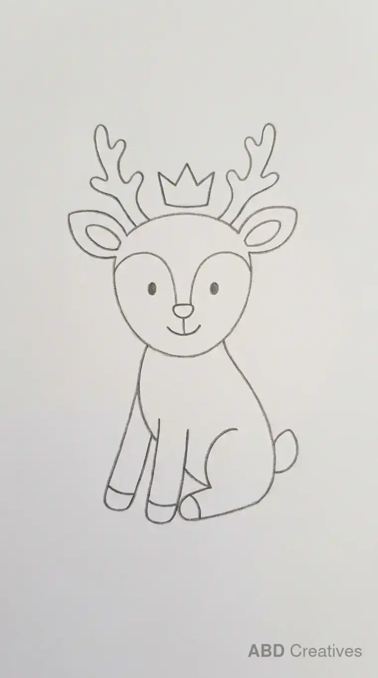 Deer Wearing a Crown