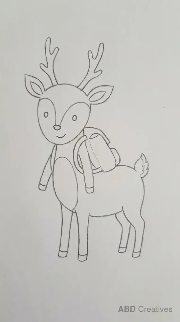 Deer Wearing a Backpack