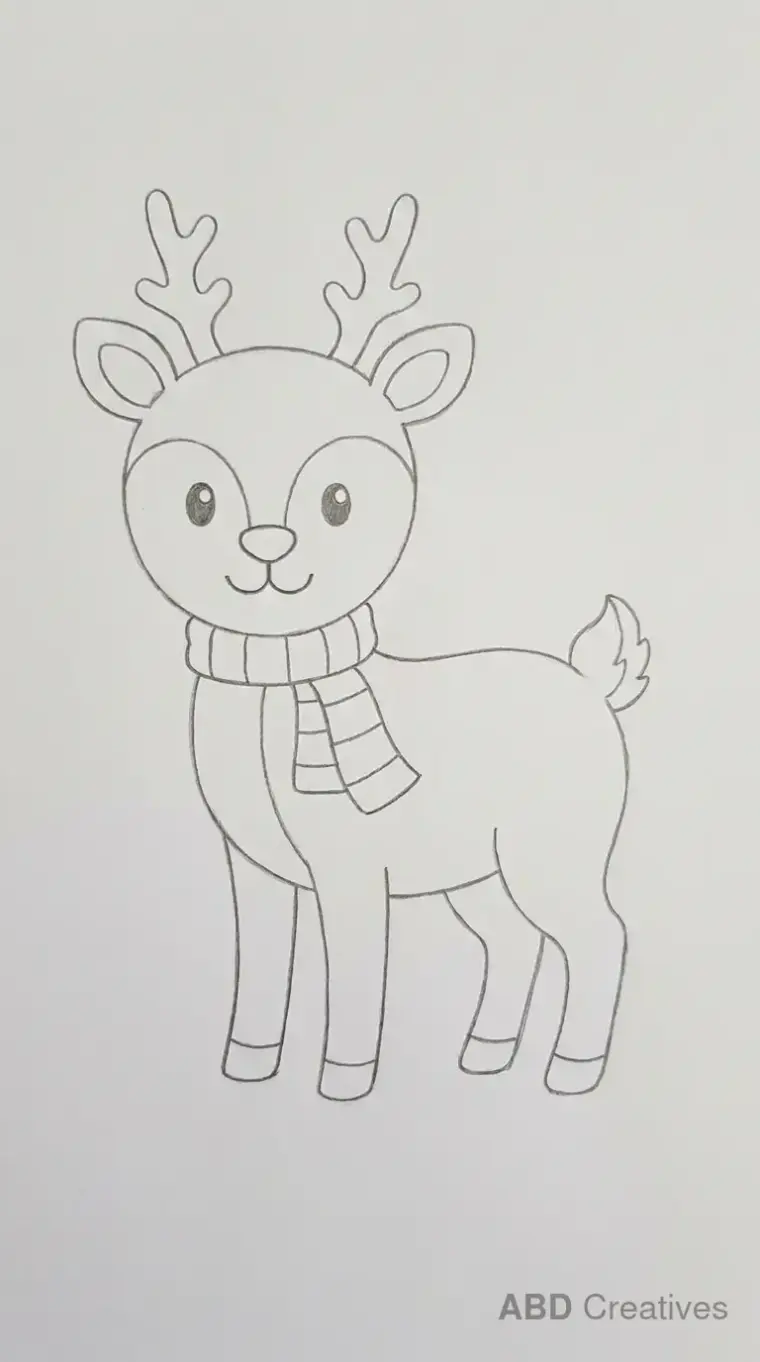 Deer Wearing a Scarf