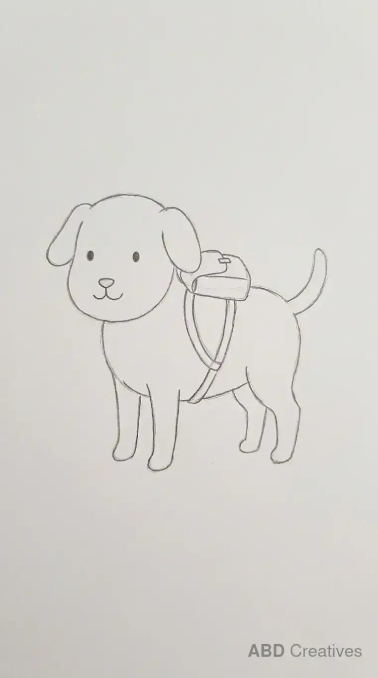 Dog Wearing a Backpack