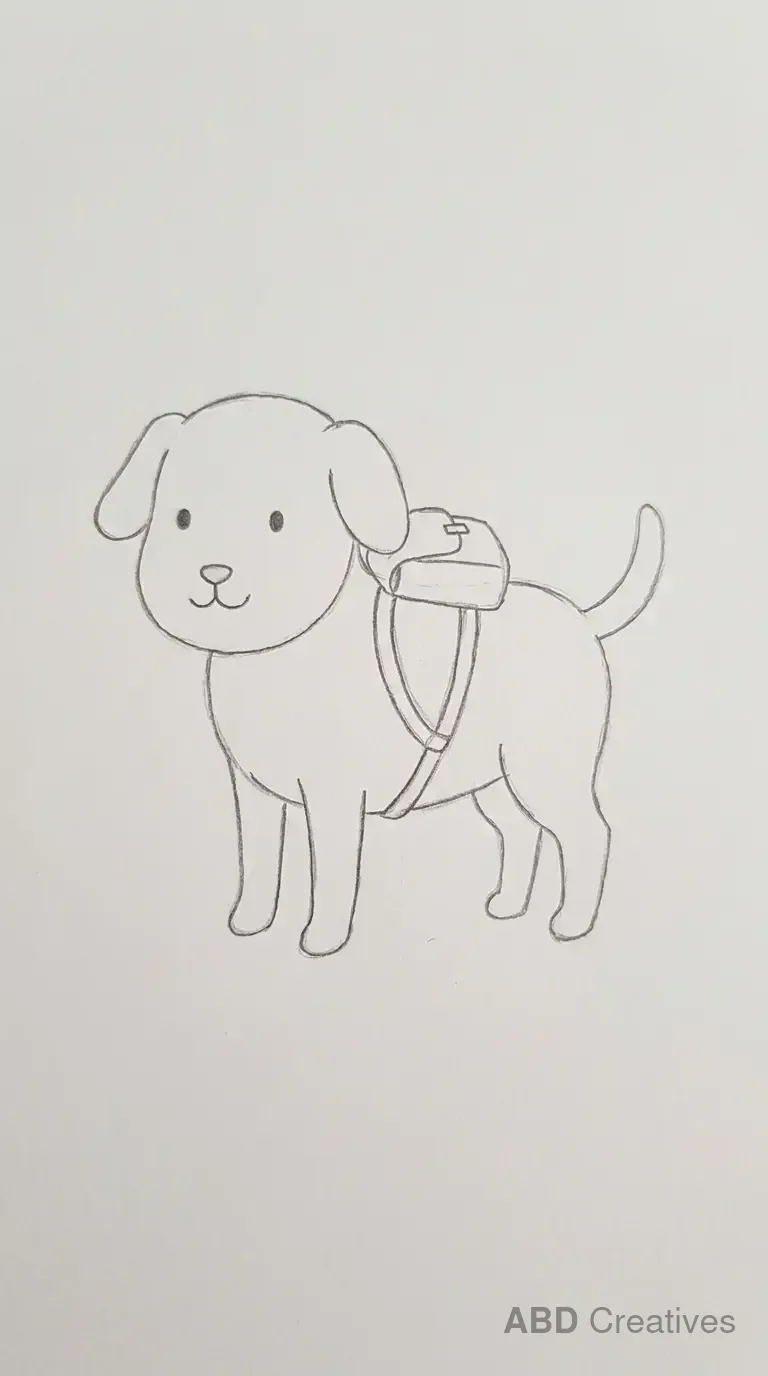 Dog Wearing a Backpack