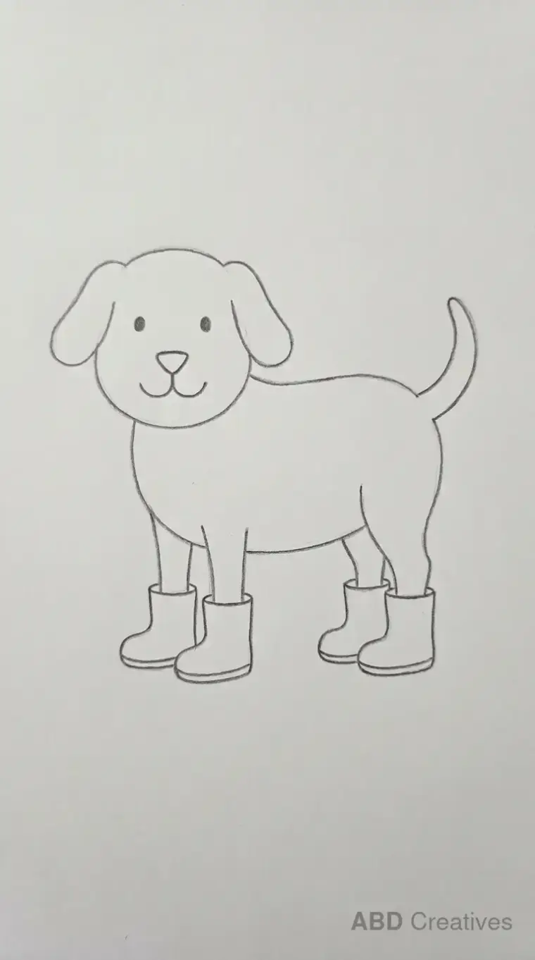 Dog Wearing Boots