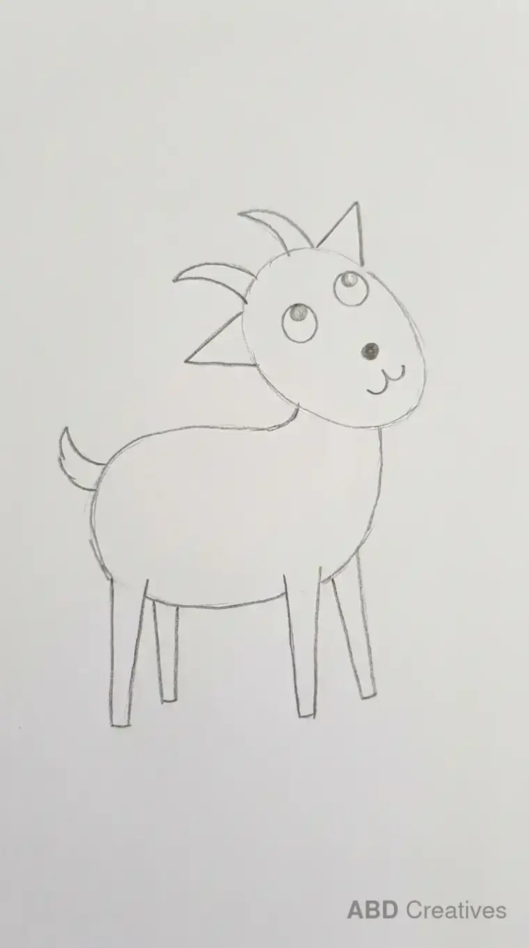 Curious Goat Looking Around