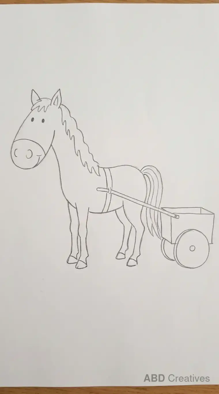 Horse Pulling a Cart