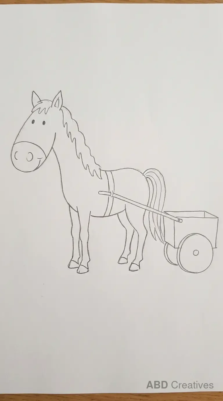 Horse Pulling a Cart