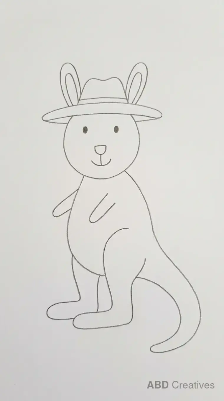 Kangaroo Wearing a Hat