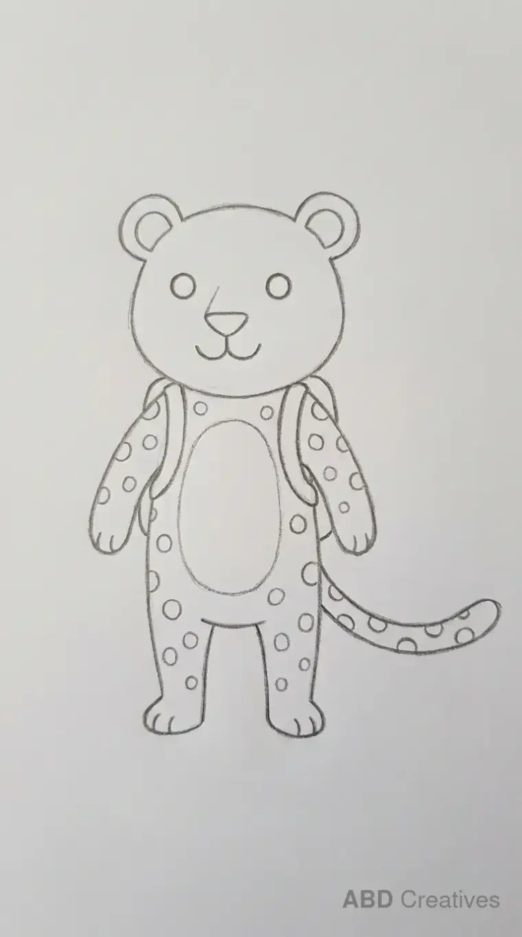 Pencil Drawing of Leopard