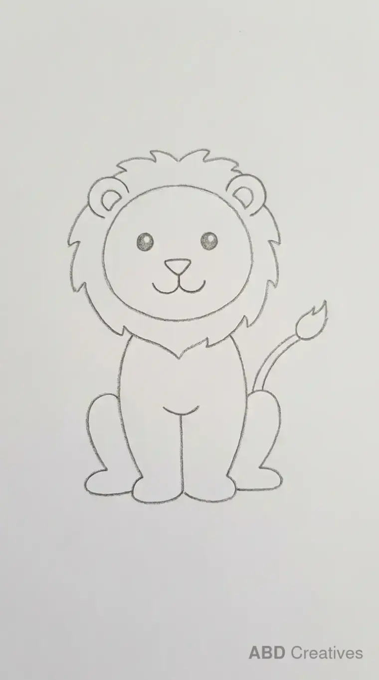 Lion Cub Sitting
