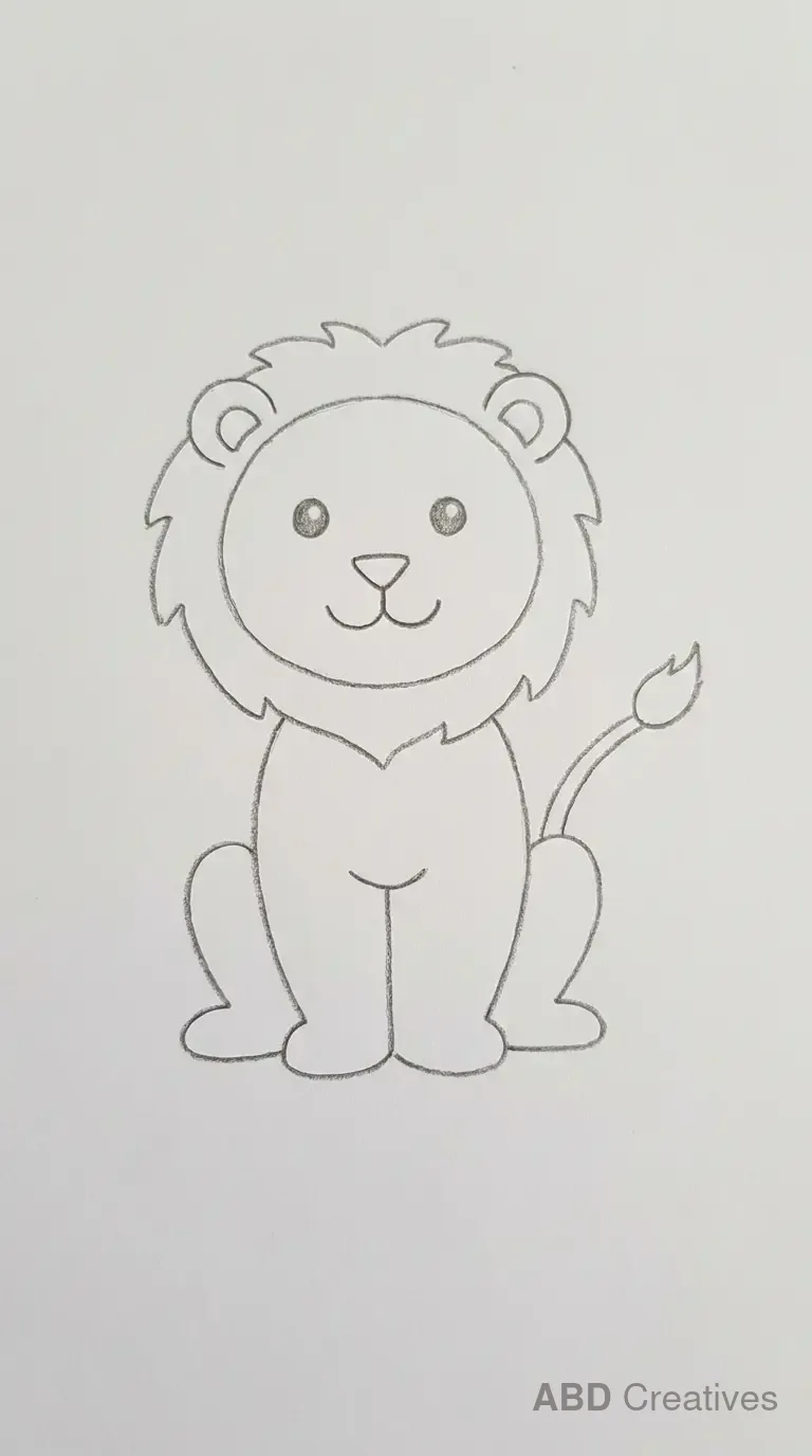 Lion Cub Sitting
