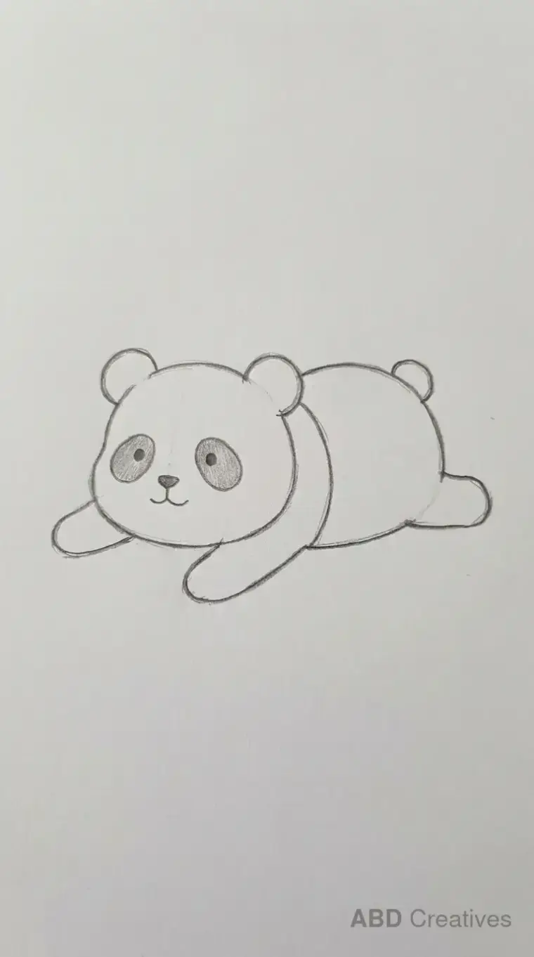 Panda Lying Down
