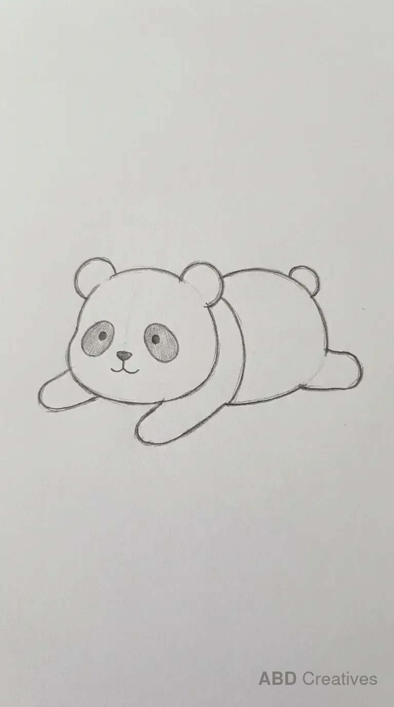Panda Lying Down