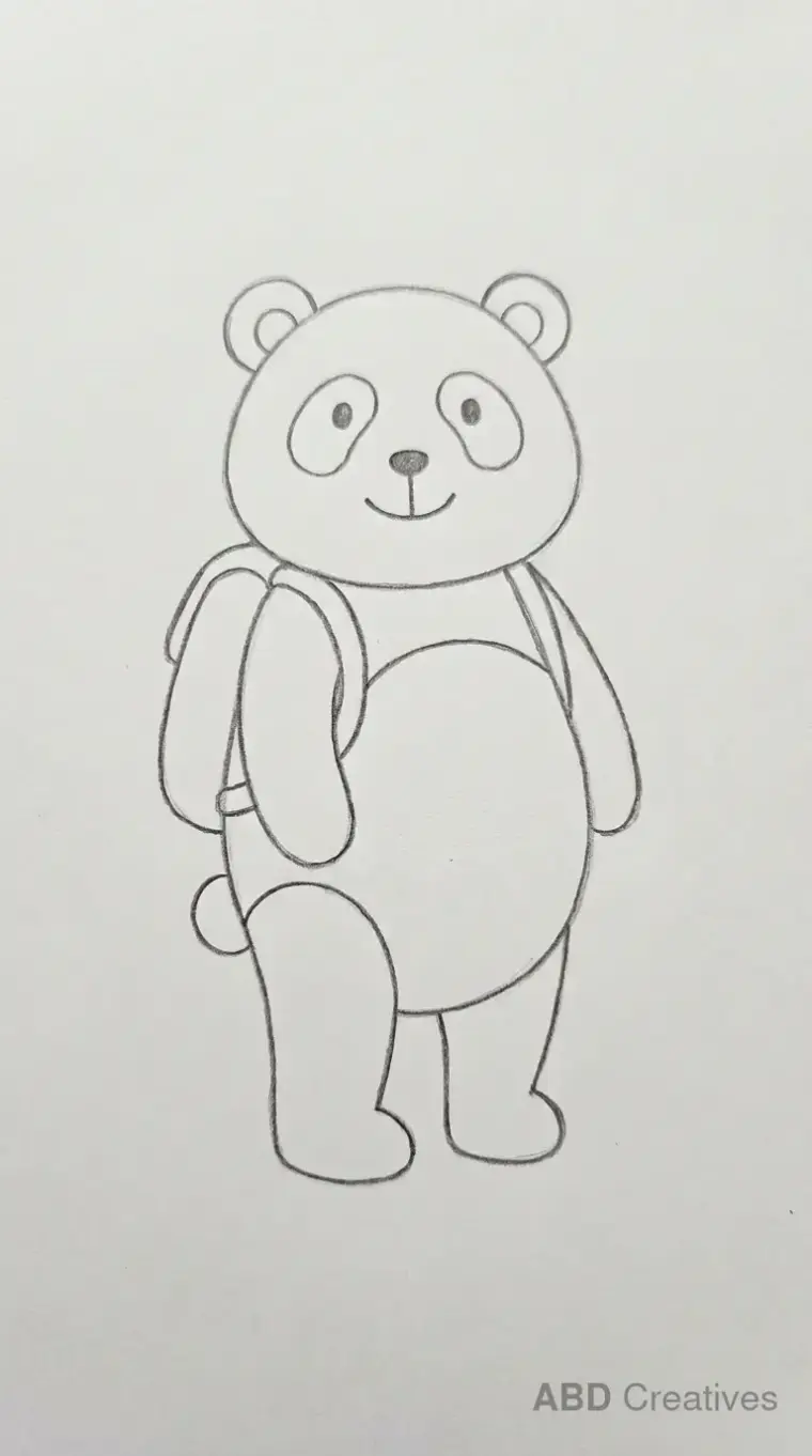 Standing Panda Front View