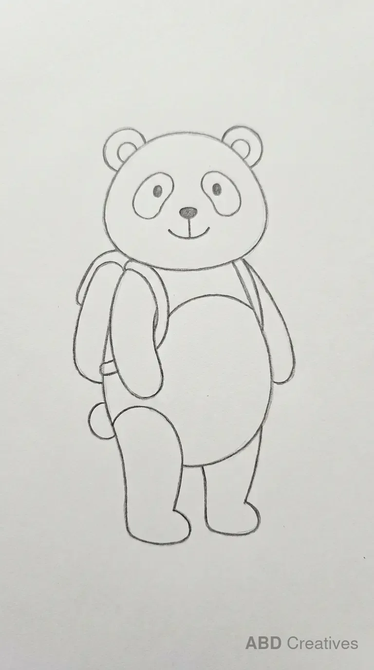 Standing Panda Front View
