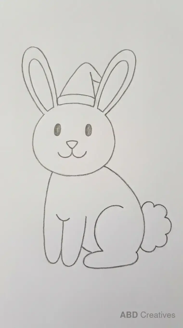 Bunny Wearing a Party Hat