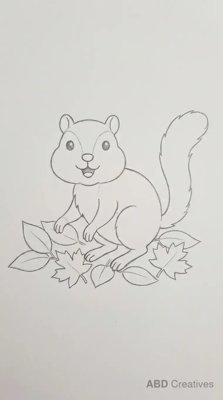 Chipmunk drawing ideas