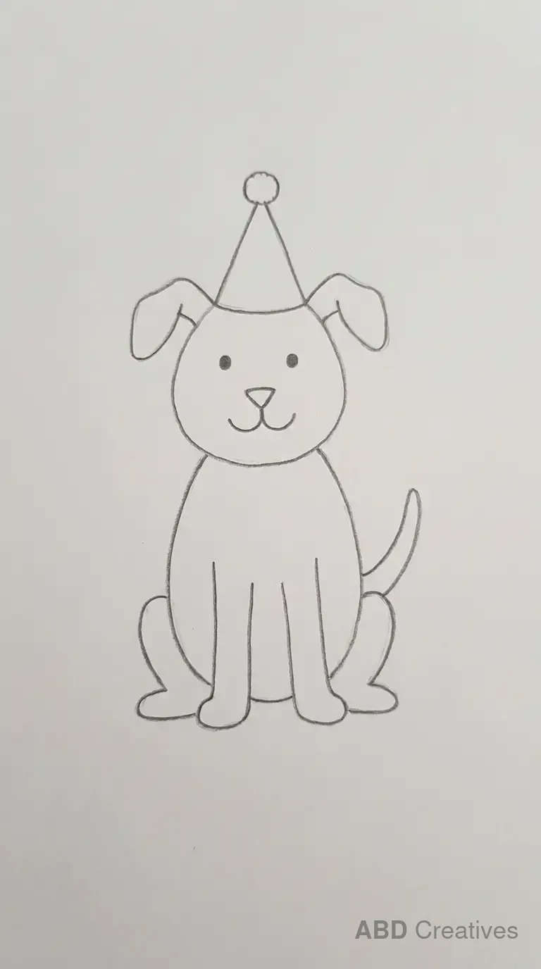 Dog in a Party Hat