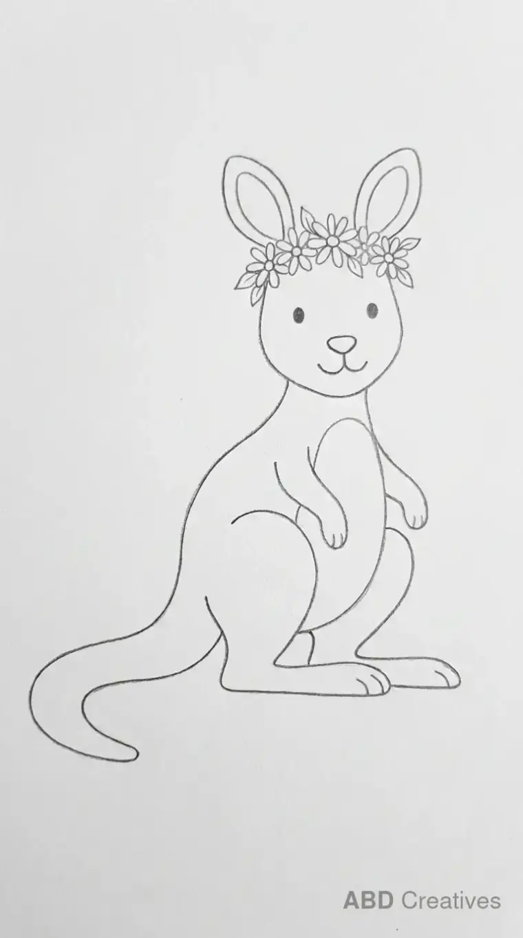 Kangaroo drawing ideas