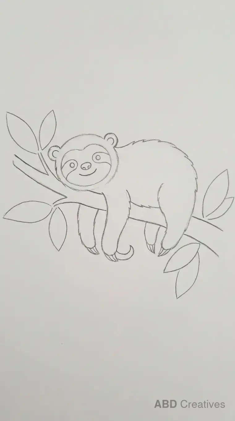 Sloth Resting on a Branch
