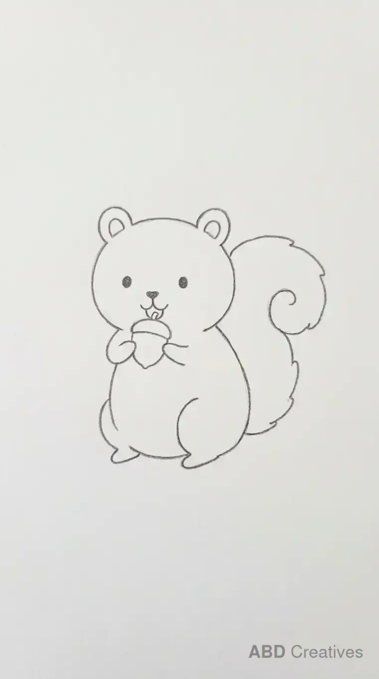 Squirrel Eating a Nut