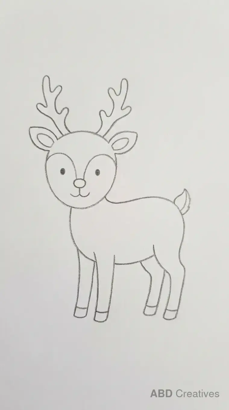 Standing Deer Front View