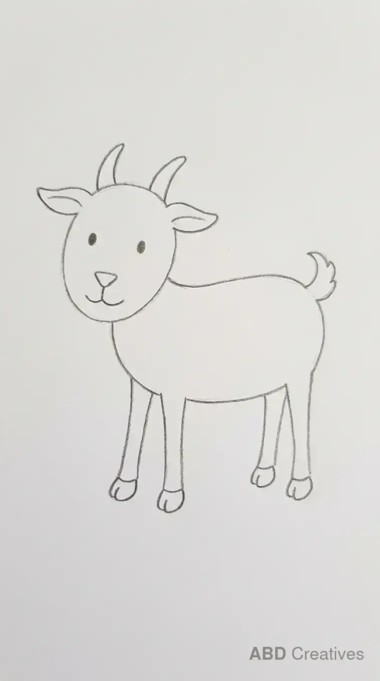 Simple Standing Goat