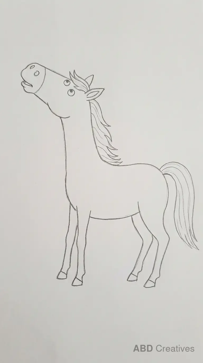 Horse Looking Up
