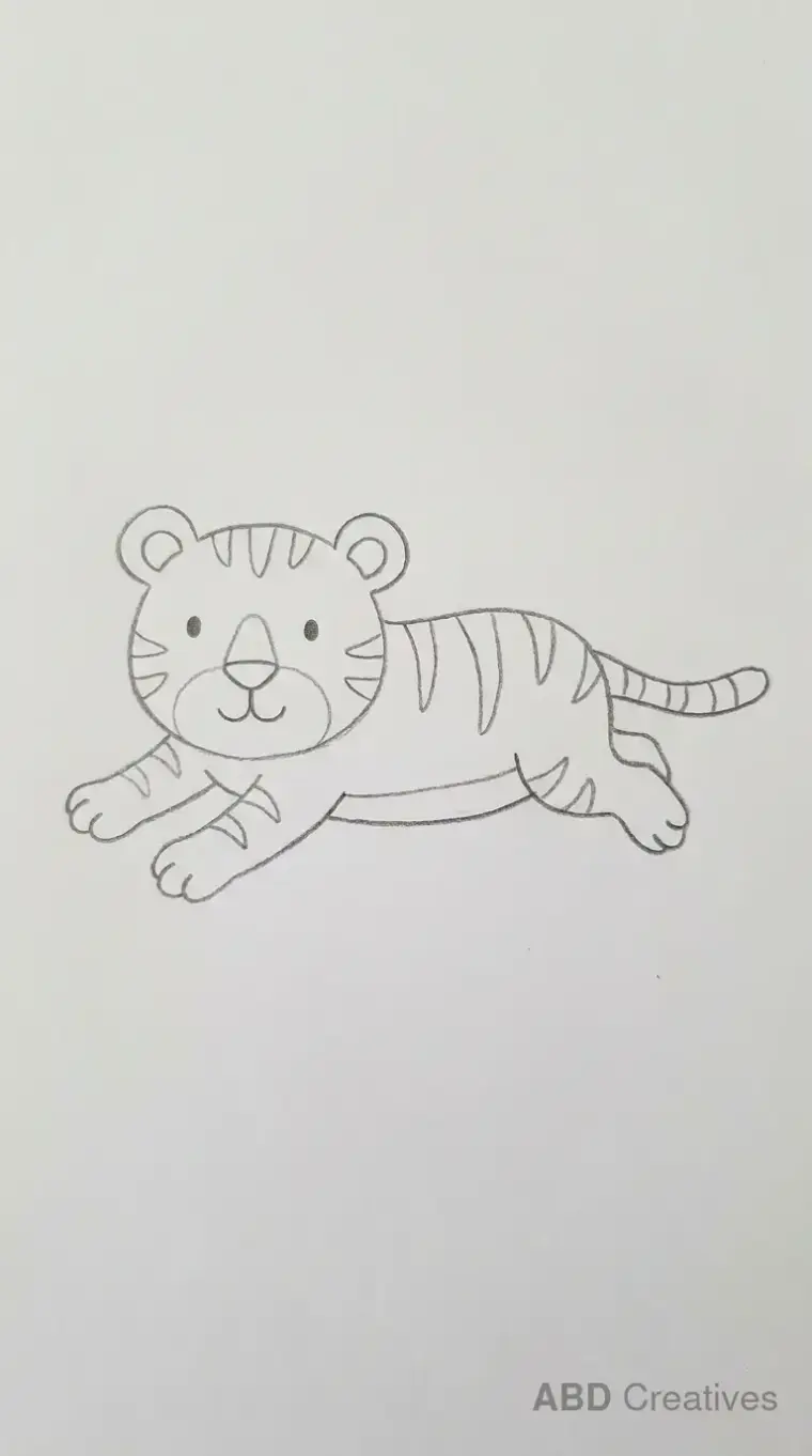 Leaping Tiger Cub