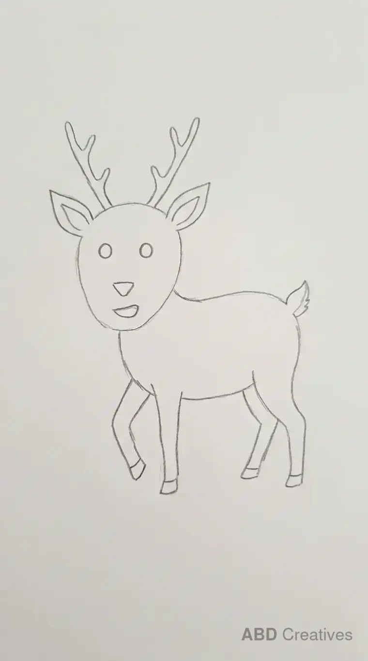 Walking Deer Side View