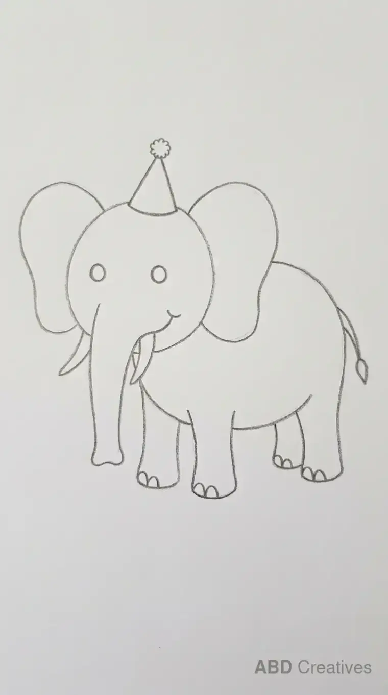 Elephant Wearing a Hat