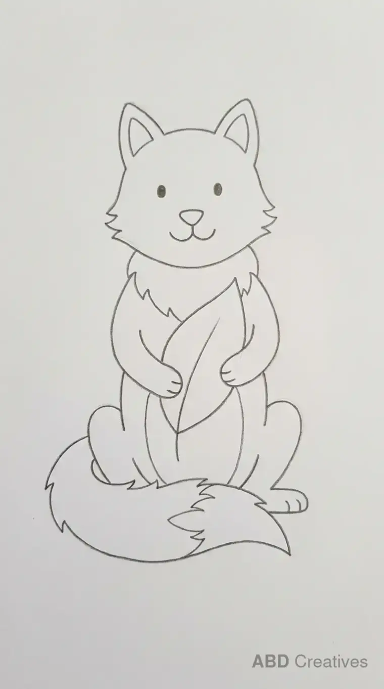 Wolf Hugging Its Tail