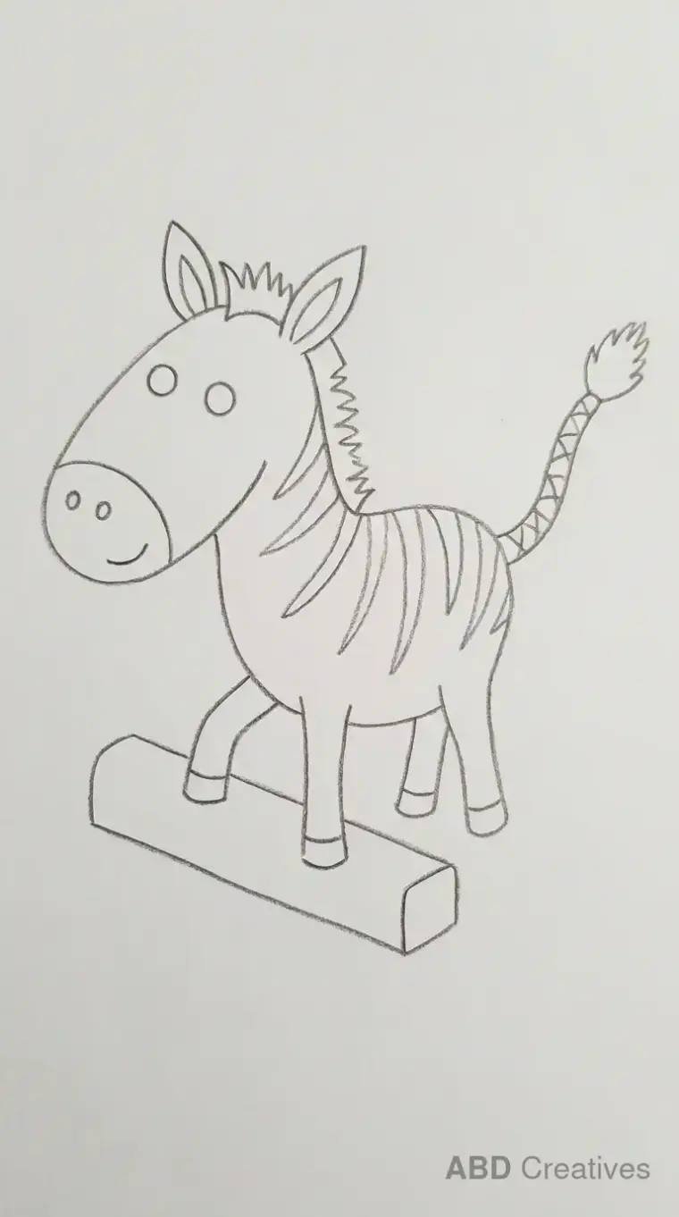 Zebra Stepping Forward