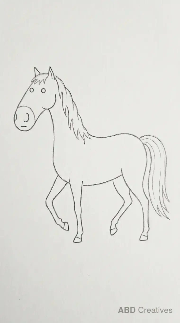 Walking Horse Side View