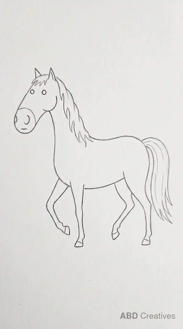 Walking Horse Side View