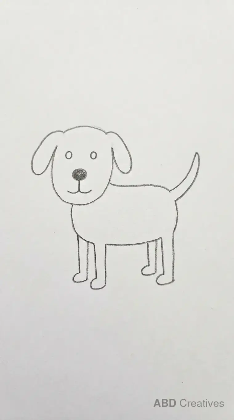 Simple Standing Dog