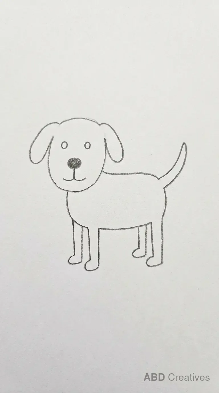 Simple Standing Dog