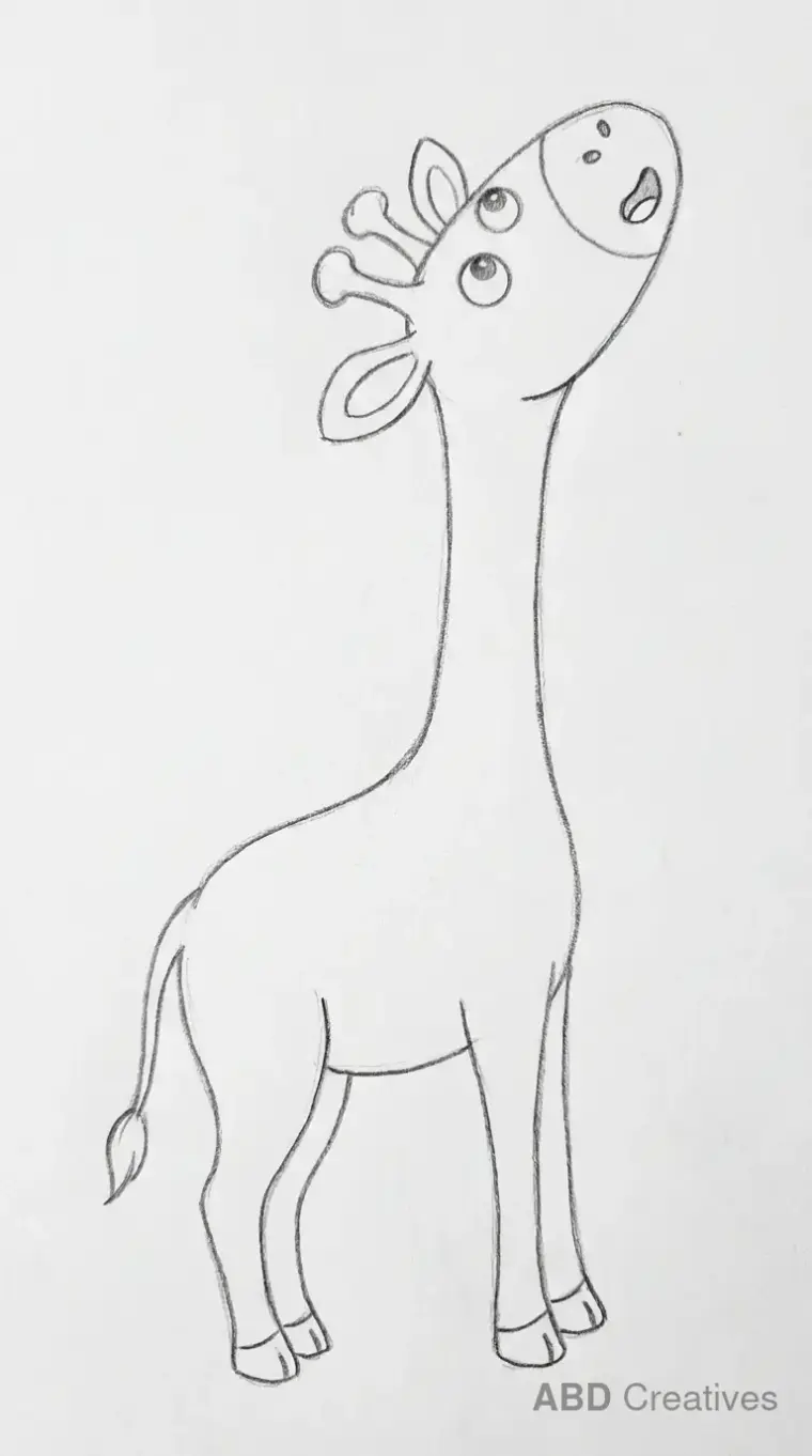 Giraffe Looking Up