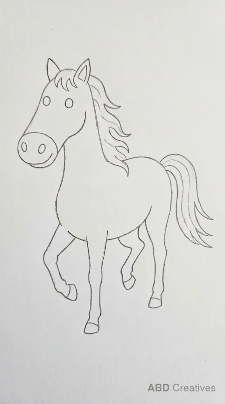 Prancing Horse Side View