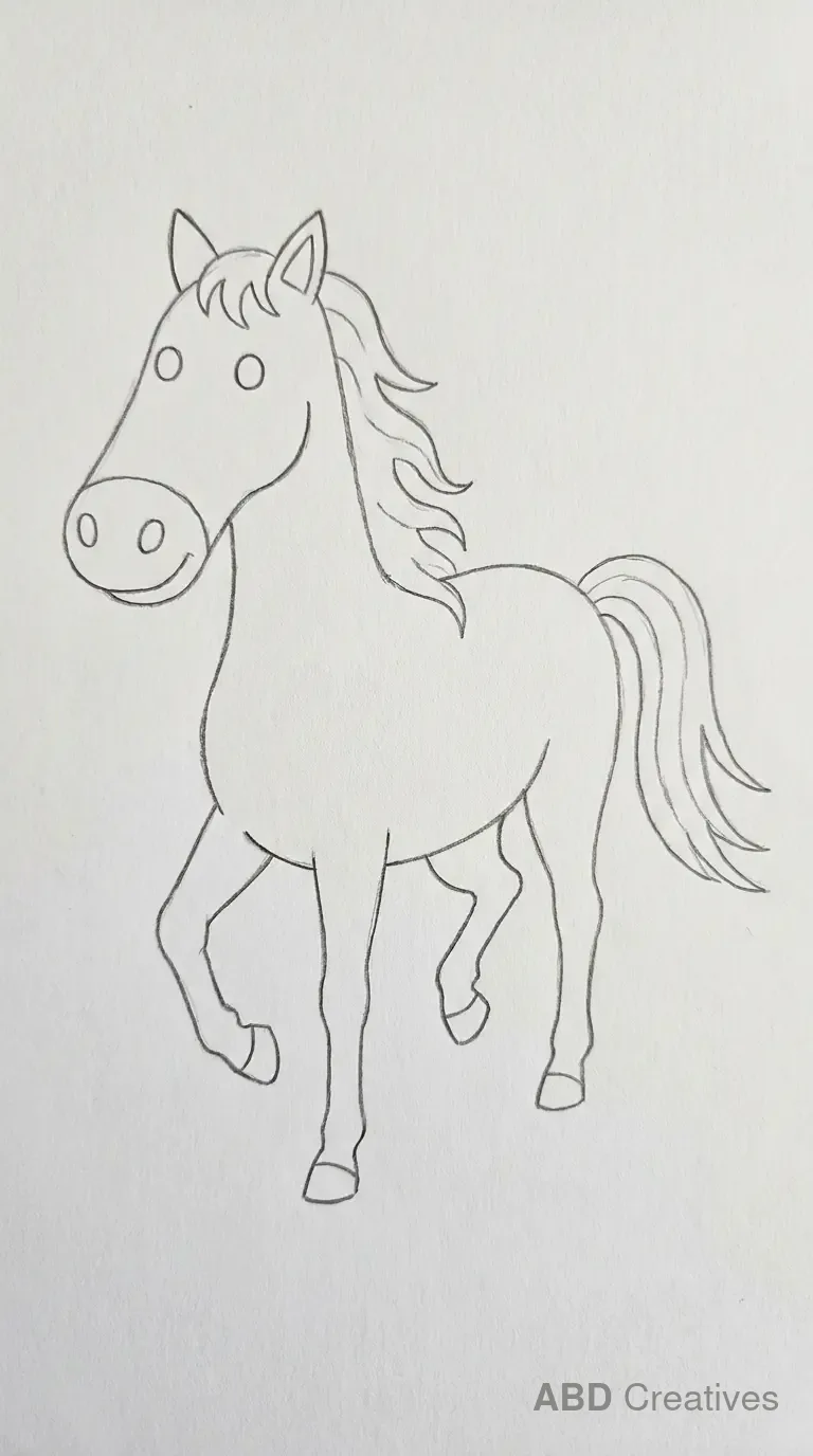 Prancing Horse Side View