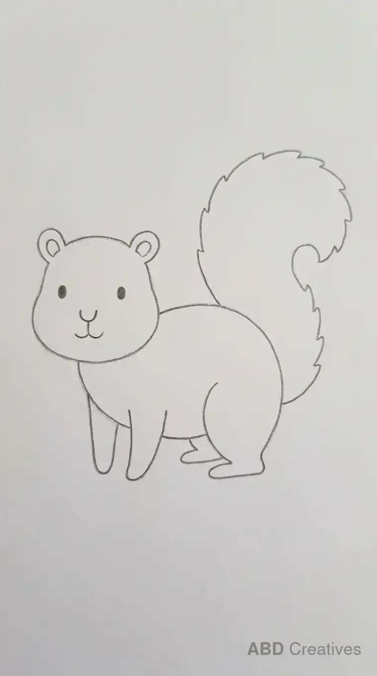 Simple Standing Squirrel