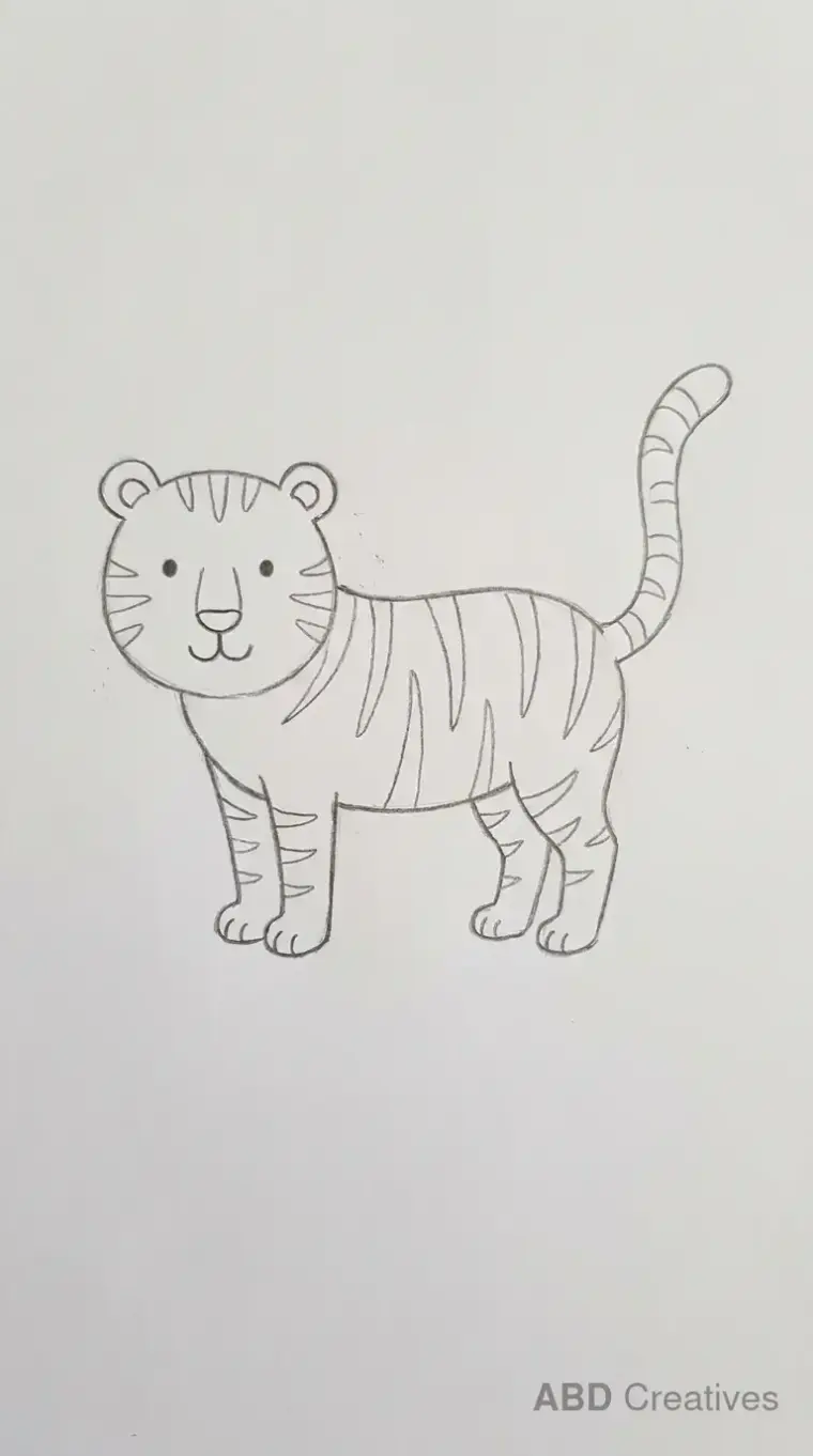 Simple Standing Tiger