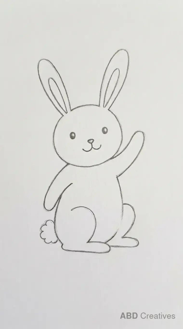 Standing Bunny Waving