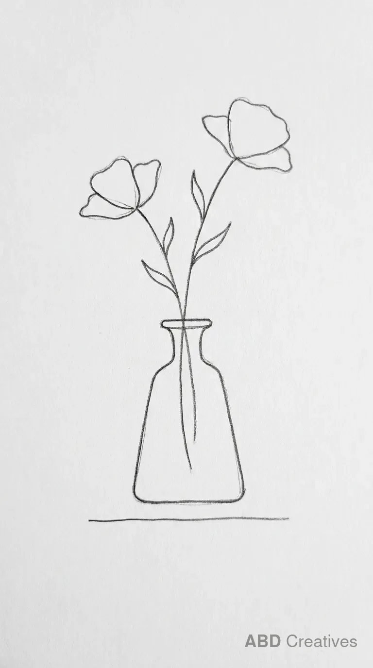 Poppy in a Simple Vase