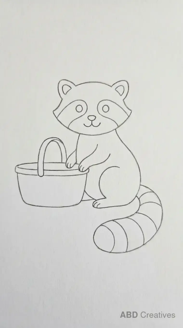 Raccoon drawing ideas