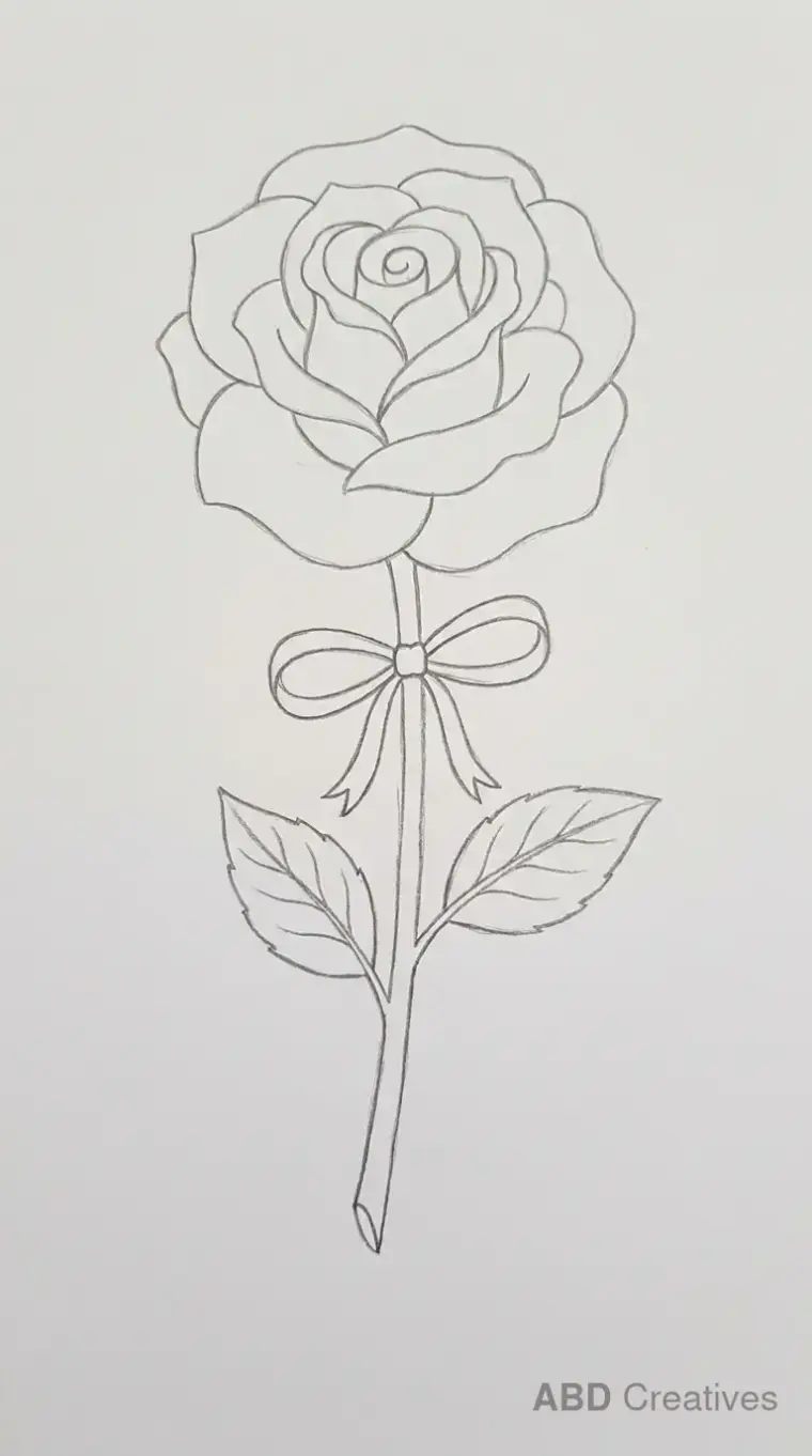 Rose with a Bow